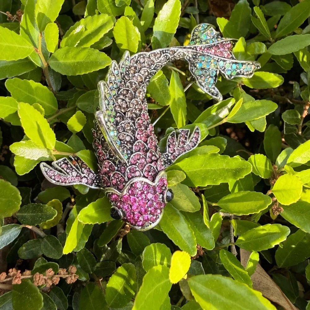 Betsey Johnson Multi-Color Koi Fish Brooch Pin